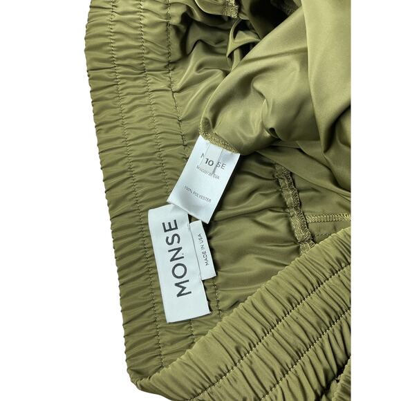 Monse 'Cargo' Green Parachute Pants Size 10 - Picture 4 of 4